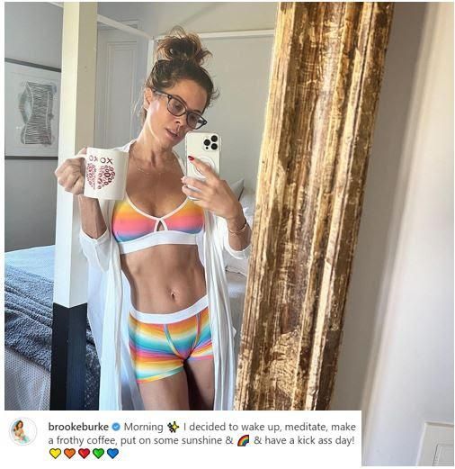 Brooke Burke shows off physique in LGBTQ owned Tomboy X brand