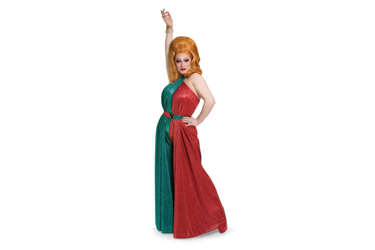 Jinkx Monsoon posing for her new holiday show.