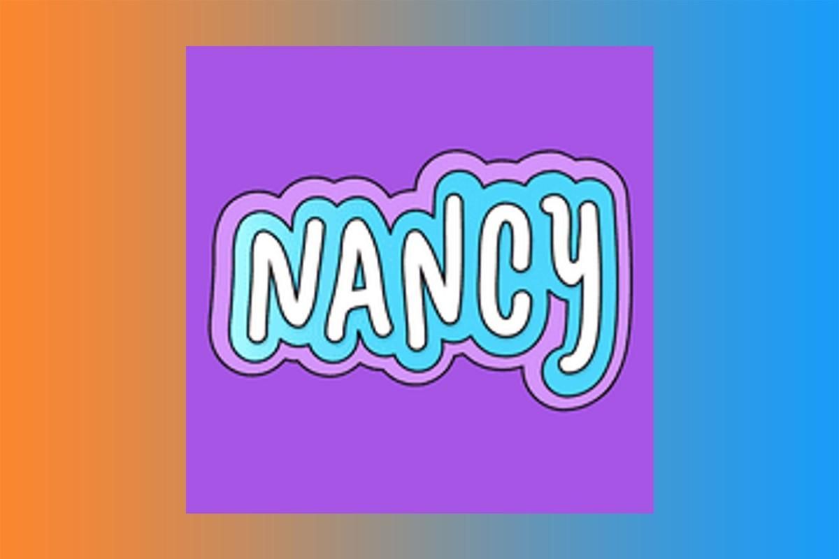 logo for nancy podcast.