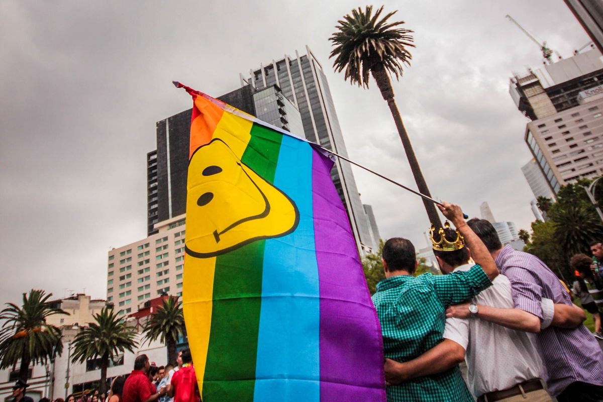 People celebrating Pride in Mexico City.